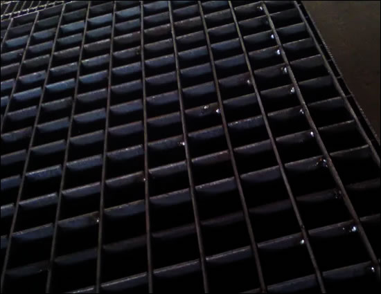 Black Bitumen Painted Steel Bar Grating Panels