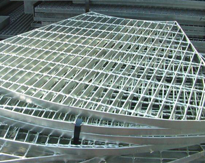 Hot Dipped Steel Bar Gratings, Gangway Grating Supporting Industrial Floors